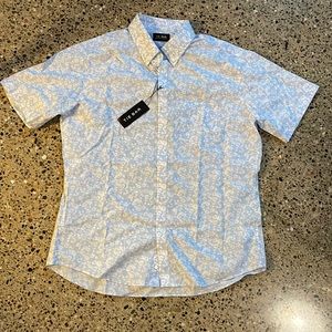 Tie Bar Short sleeve men’s dress shirt - large
